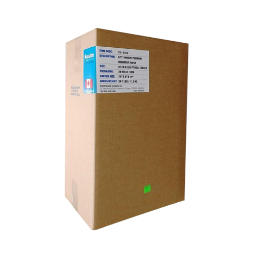 8.5 " x 320 " Premium Smooth Headrest Paper (24 rolls per case)