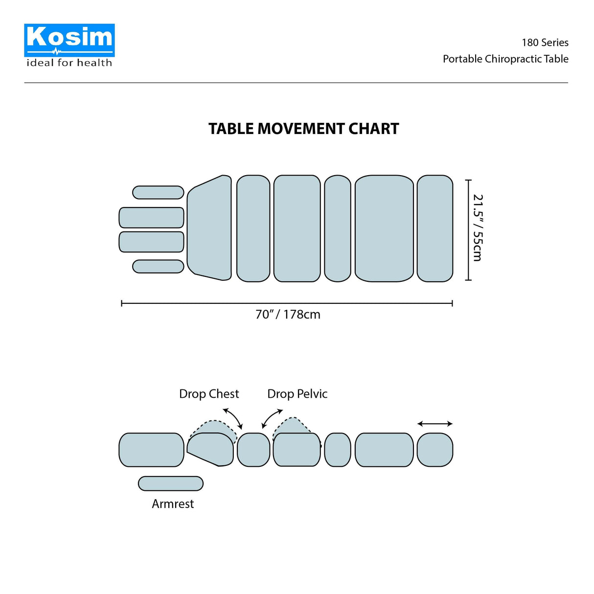 180 Series Portable Chiropractic Table