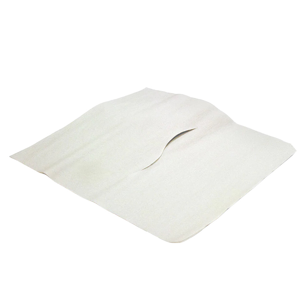 Box of 12" X 12" Smooth Paper Headrest Sheets with "S" Faceslit (1000 Sheets / Box)